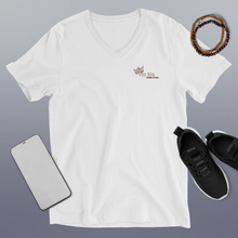 Load image into Gallery viewer, VIII XIX Royal Embroidered V-Neck T-Shirt