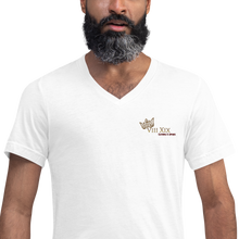 Load image into Gallery viewer, VIII XIX Royal Embroidered V-Neck T-Shirt
